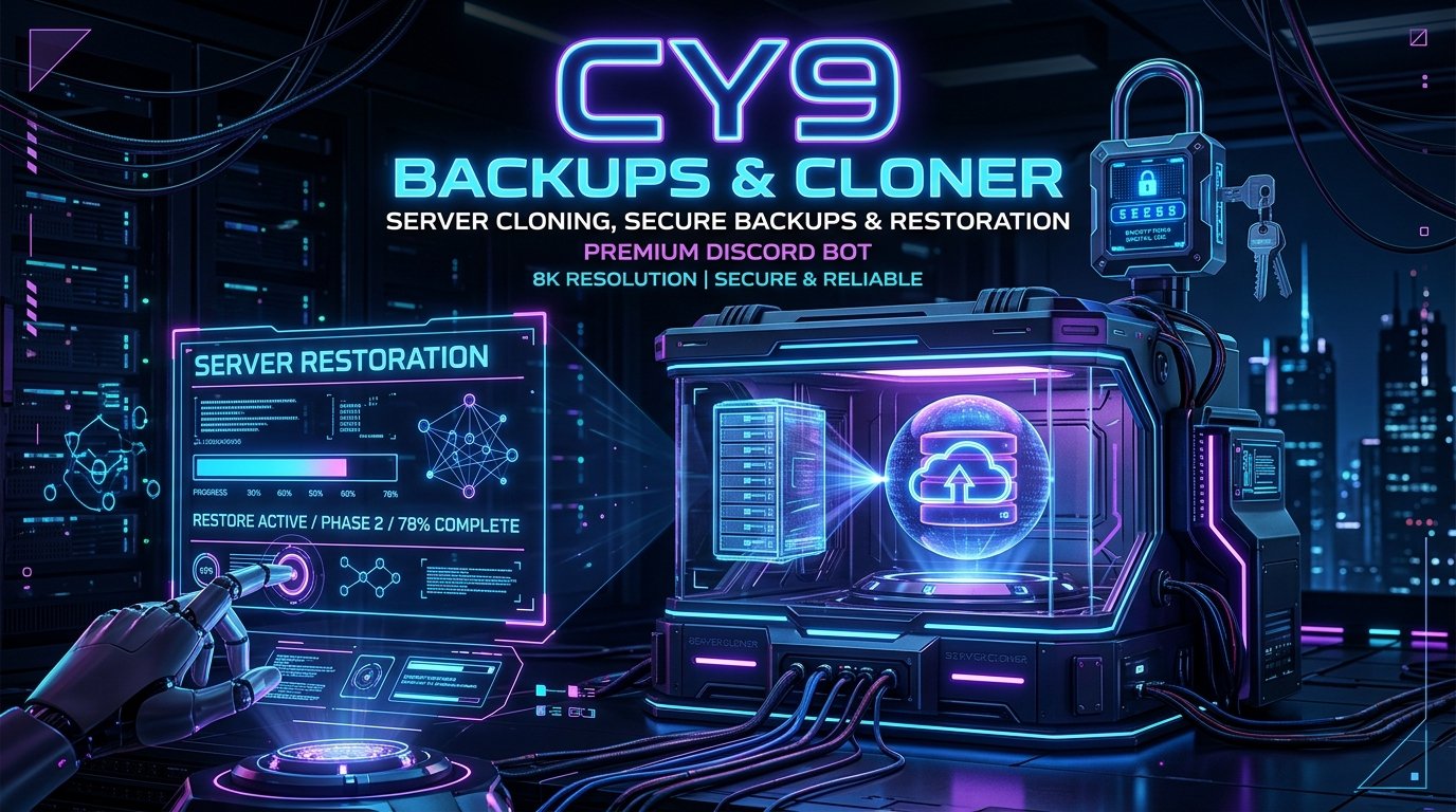 CY9-Backups & Cloner - Server Backup & Cloning Bot