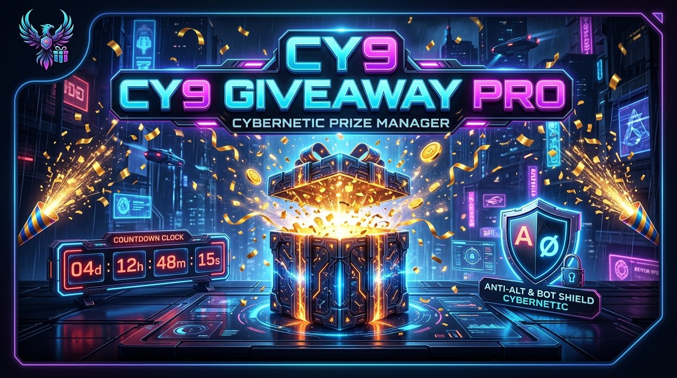 CY9-Giveaway Pro - Advanced Giveaways & Anti-Alt Bot