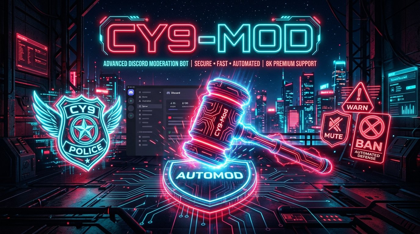 CY9-Mod - Advanced Moderation & AutoMod Bot