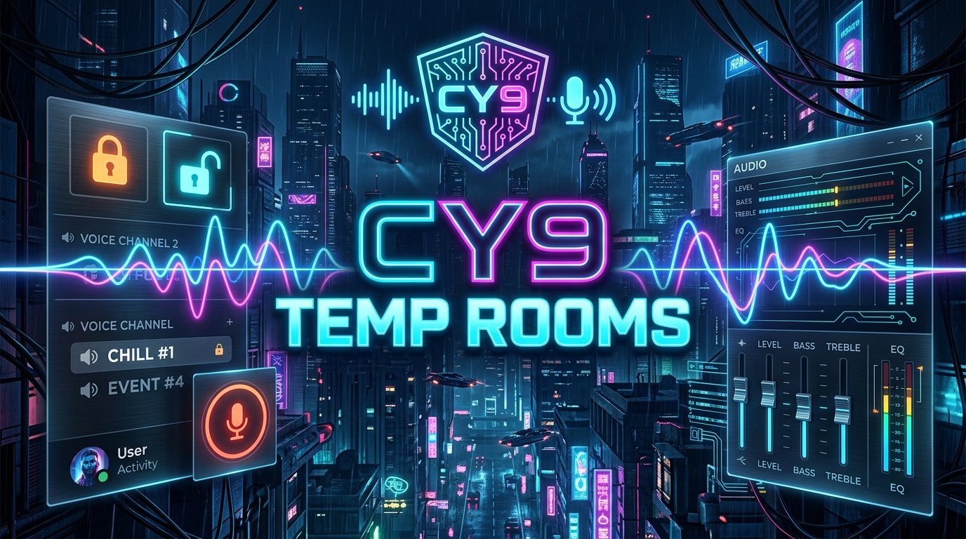 CY9-TempRooms - Join-to-Create Voice Rooms Bot